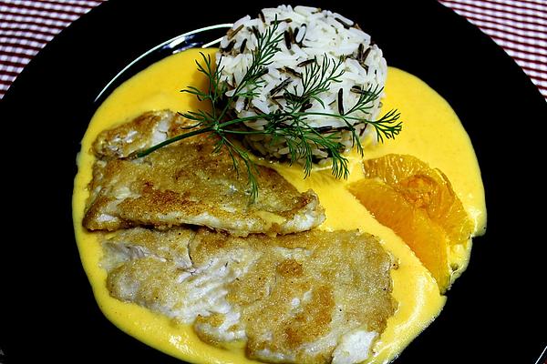 Cod Fillets with Orange and Cream Sauce