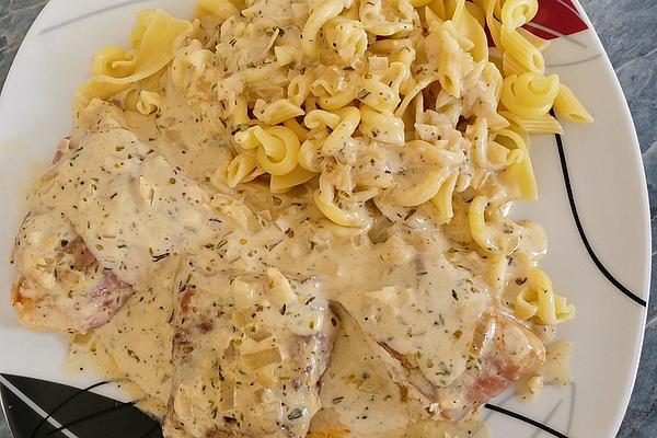 Cod with Parma Ham in Creamy Lemon Sauce