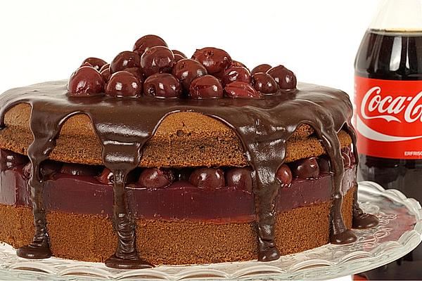 Cola Cake with Cherries