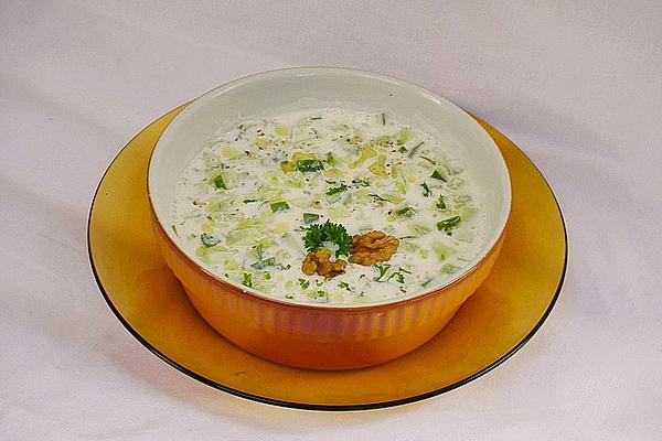 Cold Soup with Yogurt and Cucumber