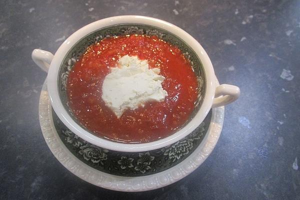 Cold Tomato Soup with Celery