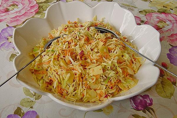 Coleslaw with Apple and Carrots
