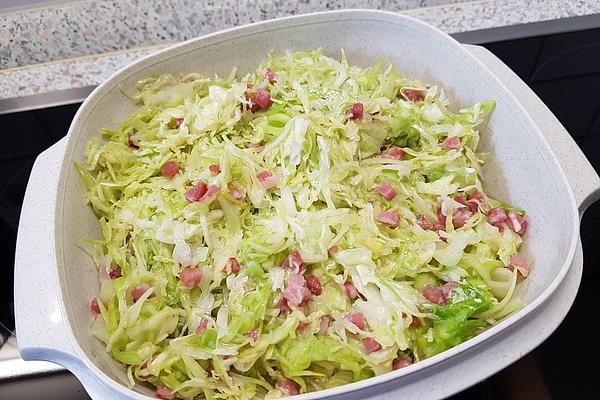 Coleslaw with Bacon and Wild Garlic Oil