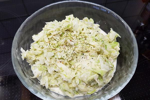 Coleslaw with Cream and Herbs