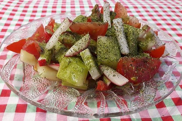 Colored Cucumber Salad