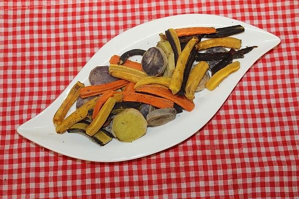 Colorful Carrot and Potato Baked Vegetables