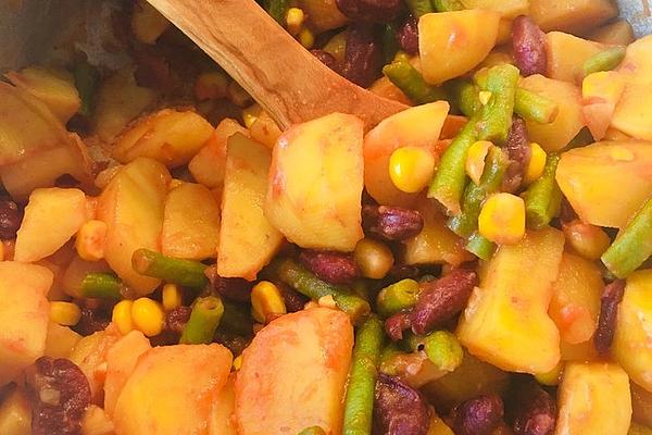 Colorful Dishes with Potatoes