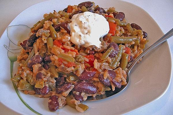 Colorful Minced Meat Pan with Rice