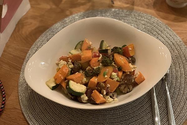 Colorful Oven Vegetables with Herder Cheese and Chimichurri