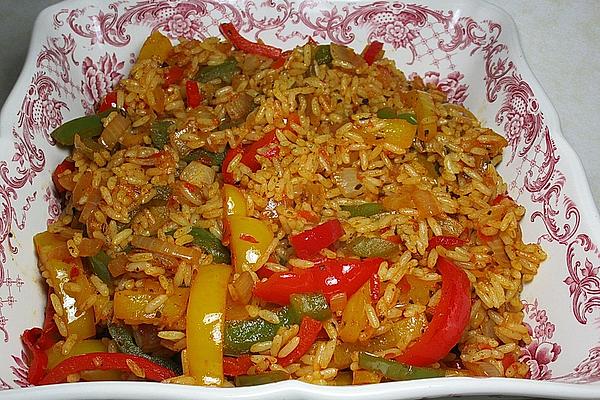 Colorful Paprika Rice