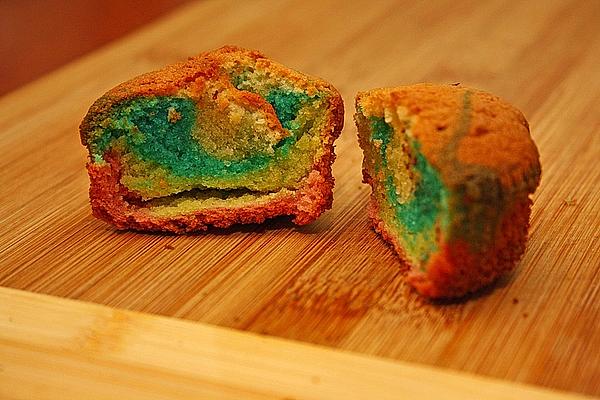 Colorful Parrot Muffins from Jar