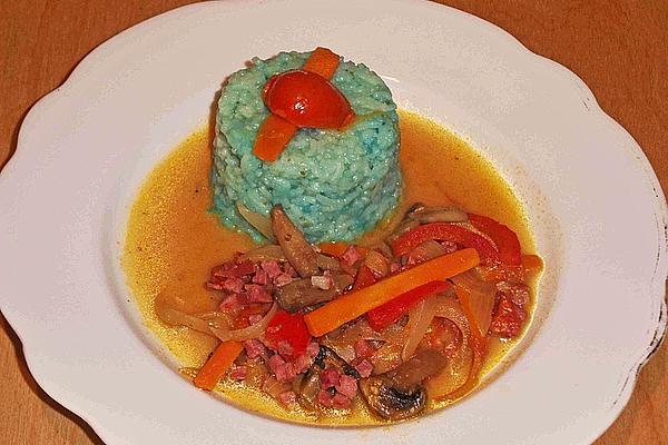 Colorful Rice with Fresh Vegetables