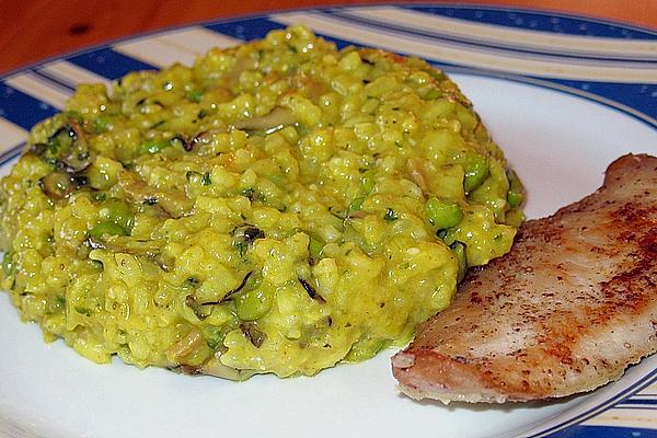 Colorful Risotto with Ham