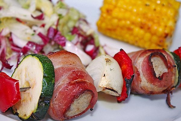 Colorful Sausage Skewers