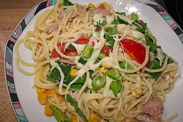 Colorful Tuna Spaghetti from Oven