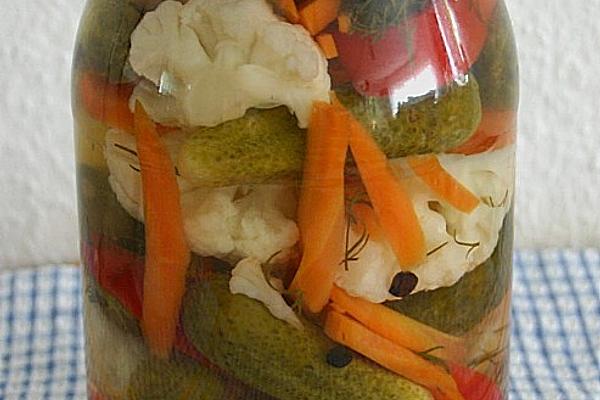 Colorful Vegetable Jar