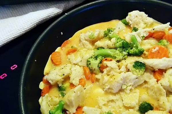Colorful Vegetables – Egg Dumplings