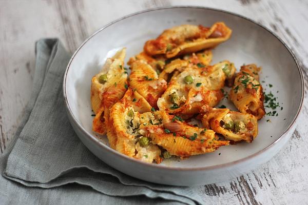 Conchiglie Al Forno Con Ricotta E Piselli