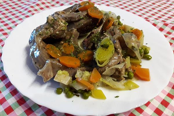 Cooked Beef Leg Slices
