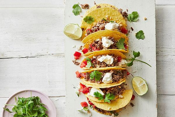 Corn Tacos with Coconut Lime Rice and Minced Meat