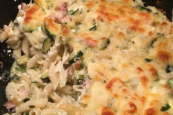 Cottage Cheese and Zucchini Pasta Bake