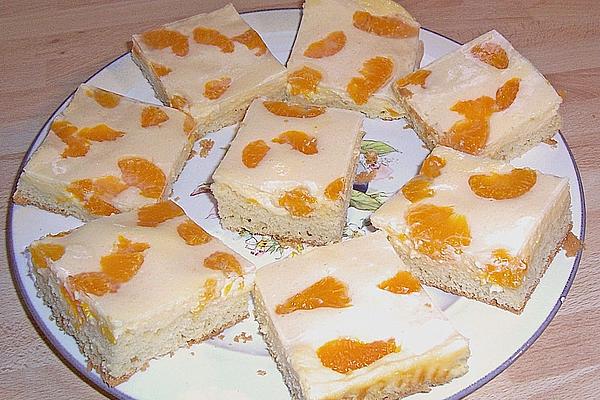 Cottage Cheese Cake with Mandarins