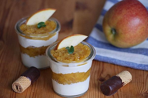 Cottage Cheese with Yogurt and Applesauce