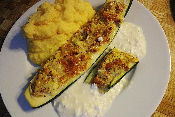 Courgette Stuffed with Almonds