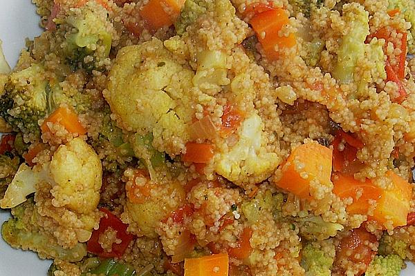 Couscous and Vegetable Pan with Raisins