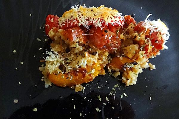 Couscous Casserole with Grilled Paprika
