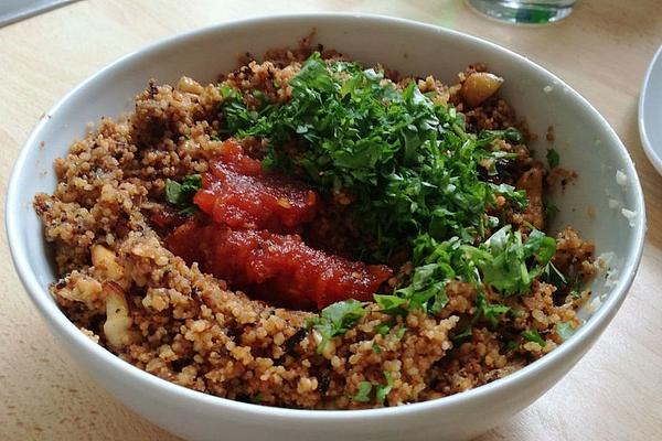 Couscous Cauliflower with Tomato Sauce