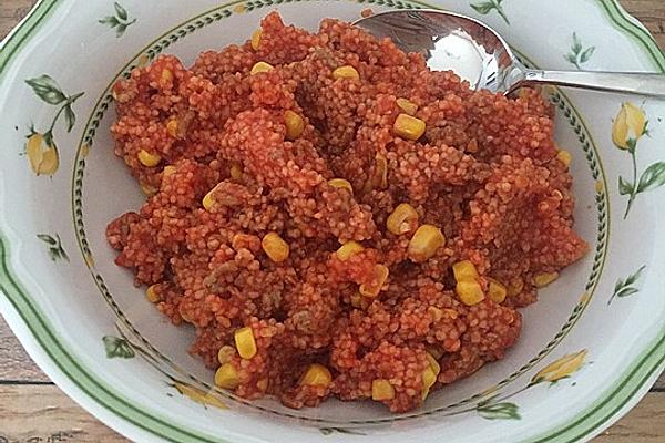 Couscous Minced Meat Pan