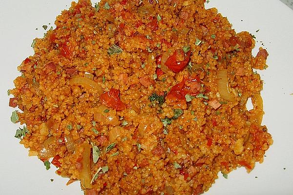 Couscous Pan with Tomato Sauce