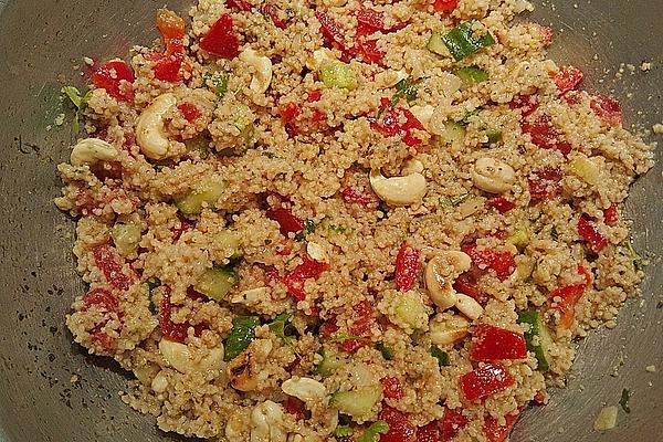Couscous Salad with Peanuts and Pistachios