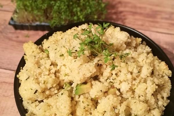 Couscous with Avocado and Cress