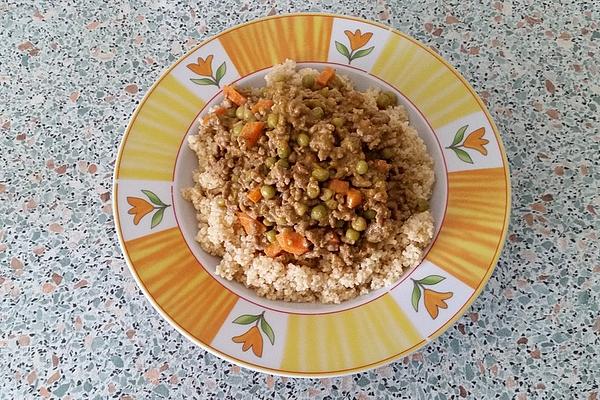 Couscous with Minced Meat Sauce