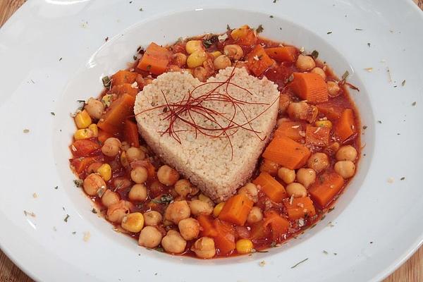 Couscous with Spicy Chickpea Stew