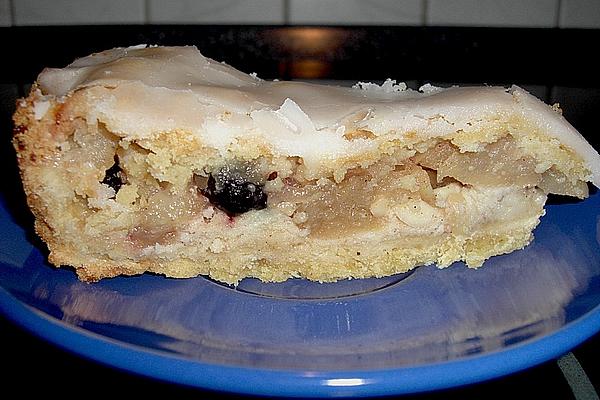 Covered Apple Pie with Marzipan and Icing