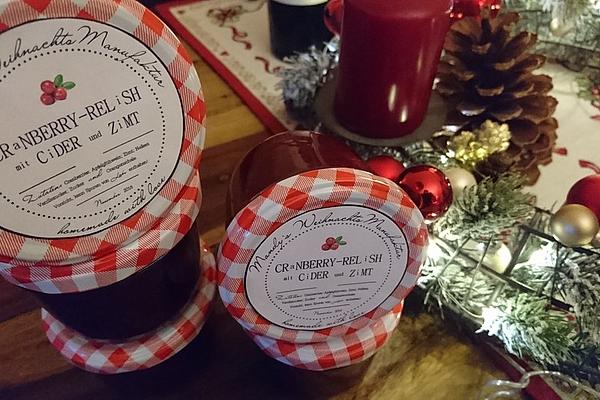 Cranberry and Apple Cider Relish or Cranberry Sauce
