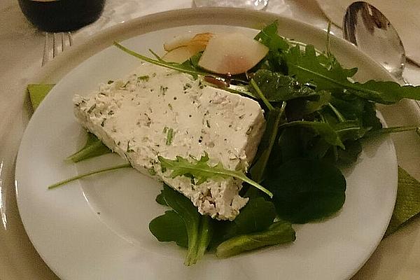 Cream Cheese Terrine with Chives and Walnuts