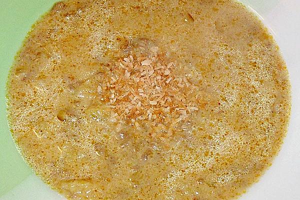 Cream Of Banana Soup with Minced Meat