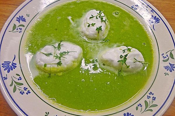 Cream Of Pea Soup with Cheese – Snow Dumplings