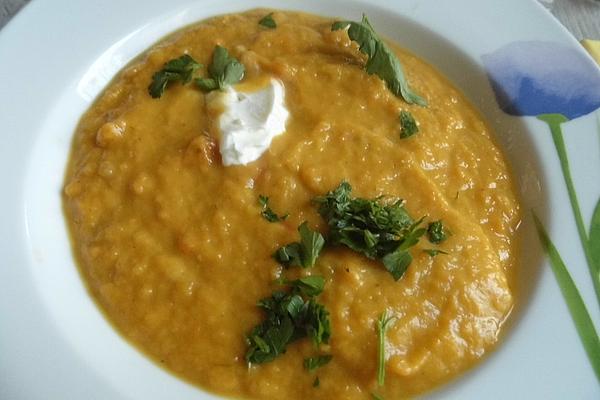 Cream Of Sweet Potato and Carrot Soup