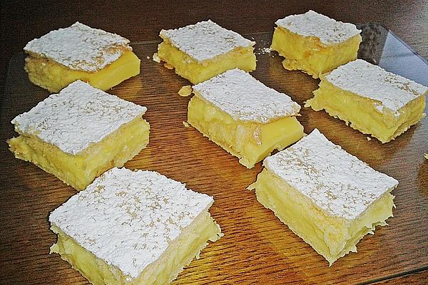 Cream Slices with Pudding
