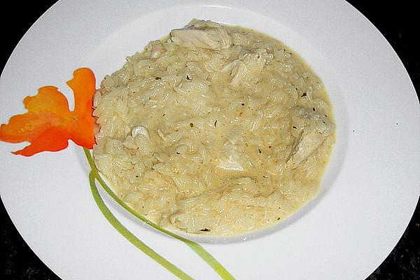 Creamed Rice with Chicken Breast