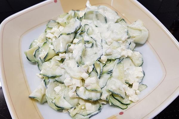 Creamy Cucumber Salad with Feta and Sour Cream