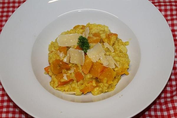 Creamy Pumpkin Risotto with Cashew Parmesan
