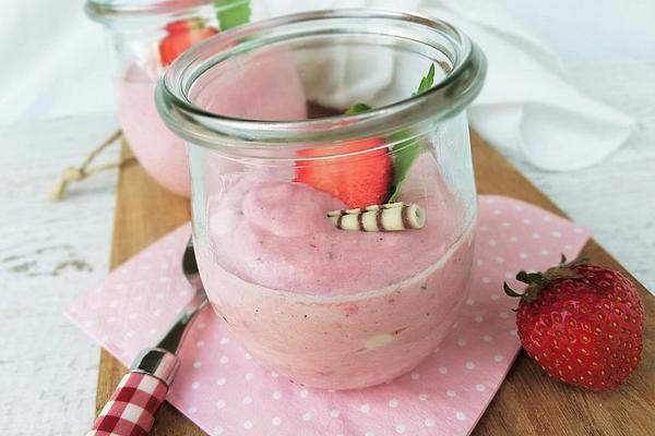 Creamy Quark Dish with Strawberries