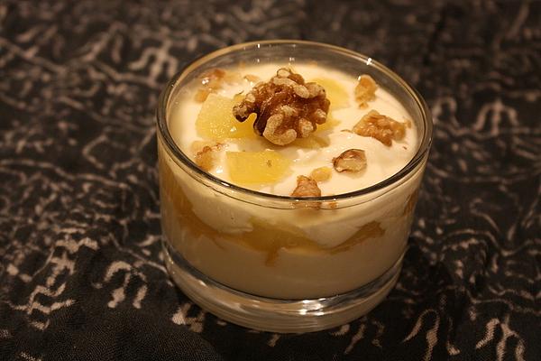 Creamy Vanilla Quark with Apple Compote