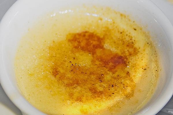 Crema Catalana with Caramelized Peaches